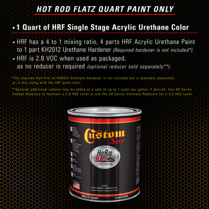 Oxide Yellow - Hot Rod Flatz Flat Matte Satin Urethane Auto Paint - Paint Quart Only Coating, 4:1 Mix