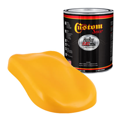 School Bus Yellow - Hot Rod Flatz Flat Matte Satin Urethane Auto Paint - Paint Gallon Only Coating