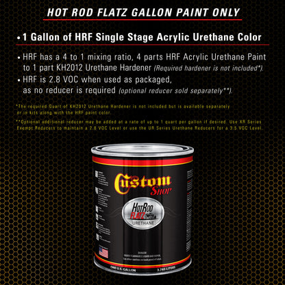 School Bus Yellow - Hot Rod Flatz Flat Matte Satin Urethane Auto Paint - Paint Gallon Only Coating