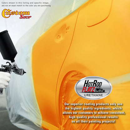 School Bus Yellow - Hot Rod Flatz Flat Matte Satin Urethane Auto Paint - Paint Gallon Only Coating