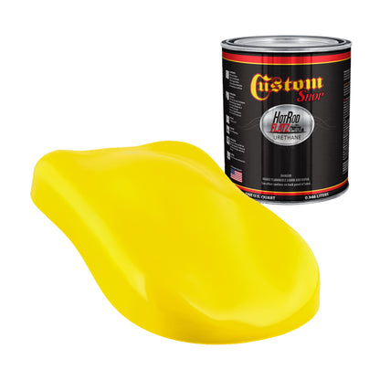 Viper Yellow - Hot Rod Flatz Flat Matte Satin Urethane Auto Paint - Paint Quart Only Coating, 4:1 Mix