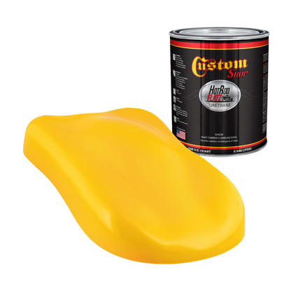 Citrus Yellow - Hot Rod Flatz Flat Matte Satin Urethane Auto Paint - Paint Quart Only Coating, 4:1 Mix