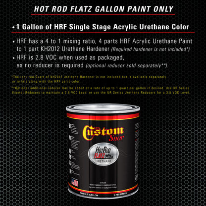 Diamond Blue - Hot Rod Flatz Flat Matte Satin Urethane Auto Paint - Paint Gallon Only Coating, 4:1 Mix