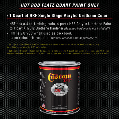 Diamond Blue - Hot Rod Flatz Flat Matte Satin Urethane Auto Paint - Paint Quart Only Coating, 4:1 Mix