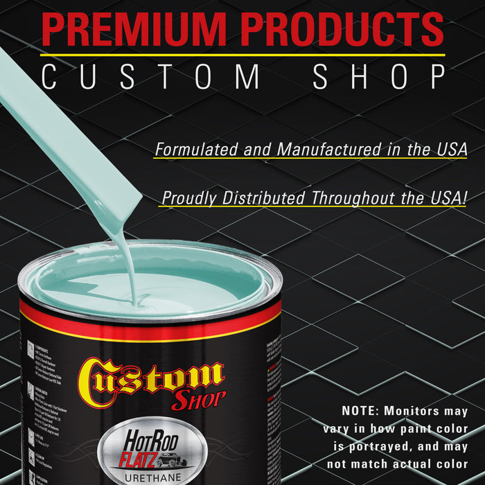 Diamond Blue - Hot Rod Flatz Flat Matte Satin Urethane Auto Paint - Paint Quart Only - Professional Low Sheen Automotive, Car Truck Coating, 4:1 Mix Ratio