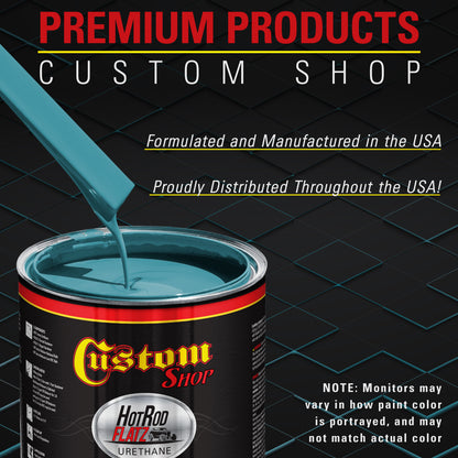 Medium Blue - Hot Rod Flatz Flat Matte Satin Urethane Auto Paint - Paint Gallon Only Coating, 4:1 Mix