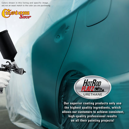 Transport Blue - Hot Rod Flatz Flat Matte Satin Urethane Auto Paint - Paint Quart Only Coating, 4:1