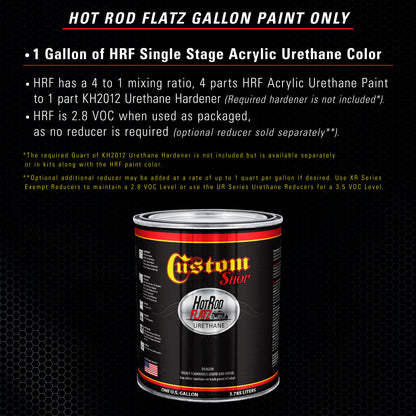 Midnight Blue - Hot Rod Flatz Flat Matte Satin Urethane Auto Paint - Paint Gallon Only Coating, 4:1