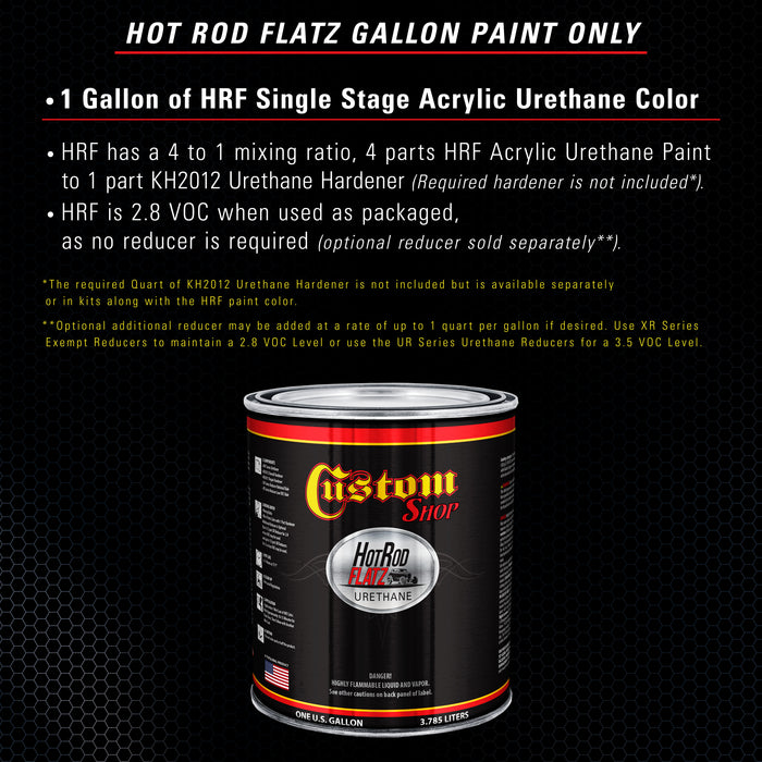 Midnight Blue - Hot Rod Flatz Flat Matte Satin Urethane Auto Paint - Paint Gallon Only - Professional Low Sheen Automotive, Car Truck Coating, 4:1