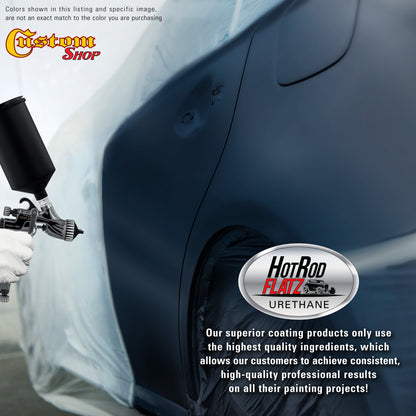Midnight Blue - Hot Rod Flatz Flat Matte Satin Urethane Auto Paint - Paint Gallon Only Coating, 4:1