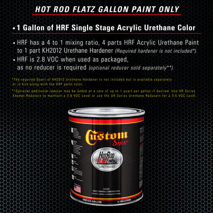 Glacier Blue - Hot Rod Flatz Flat Matte Satin Urethane Auto Paint - Paint Gallon Only Coating, 4:1 Mix