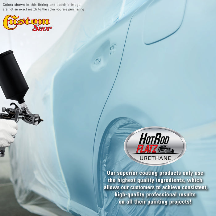 Glacier Blue - Hot Rod Flatz Flat Matte Satin Urethane Auto Paint - Paint Gallon Only - Professional Low Sheen Automotive, Car Truck Coating, 4:1 Mix Ratio