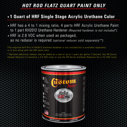 Glacier Blue - Hot Rod Flatz Flat Matte Satin Urethane Auto Paint - Paint Quart Only Coating, 4:1 Mix