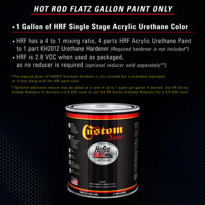 Marine Blue - Hot Rod Flatz Flat Matte Satin Urethane Auto Paint - Paint Gallon Only Coating, 4:1 Mix