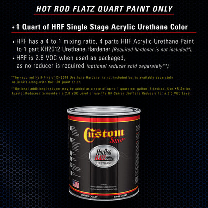 Marine Blue - Hot Rod Flatz Flat Matte Satin Urethane Auto Paint - Paint Quart Only Coating, 4:1 Mix