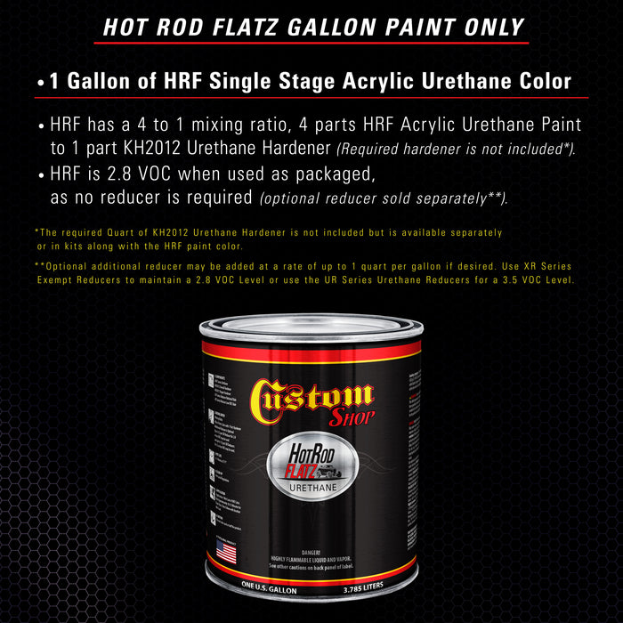 Majestic Purple - Hot Rod Flatz Flat Matte Satin Urethane Auto Paint - Paint Gallon Only - Professional Low Sheen Automotive, Car Truck Coating, 4:1 Mix Ratio