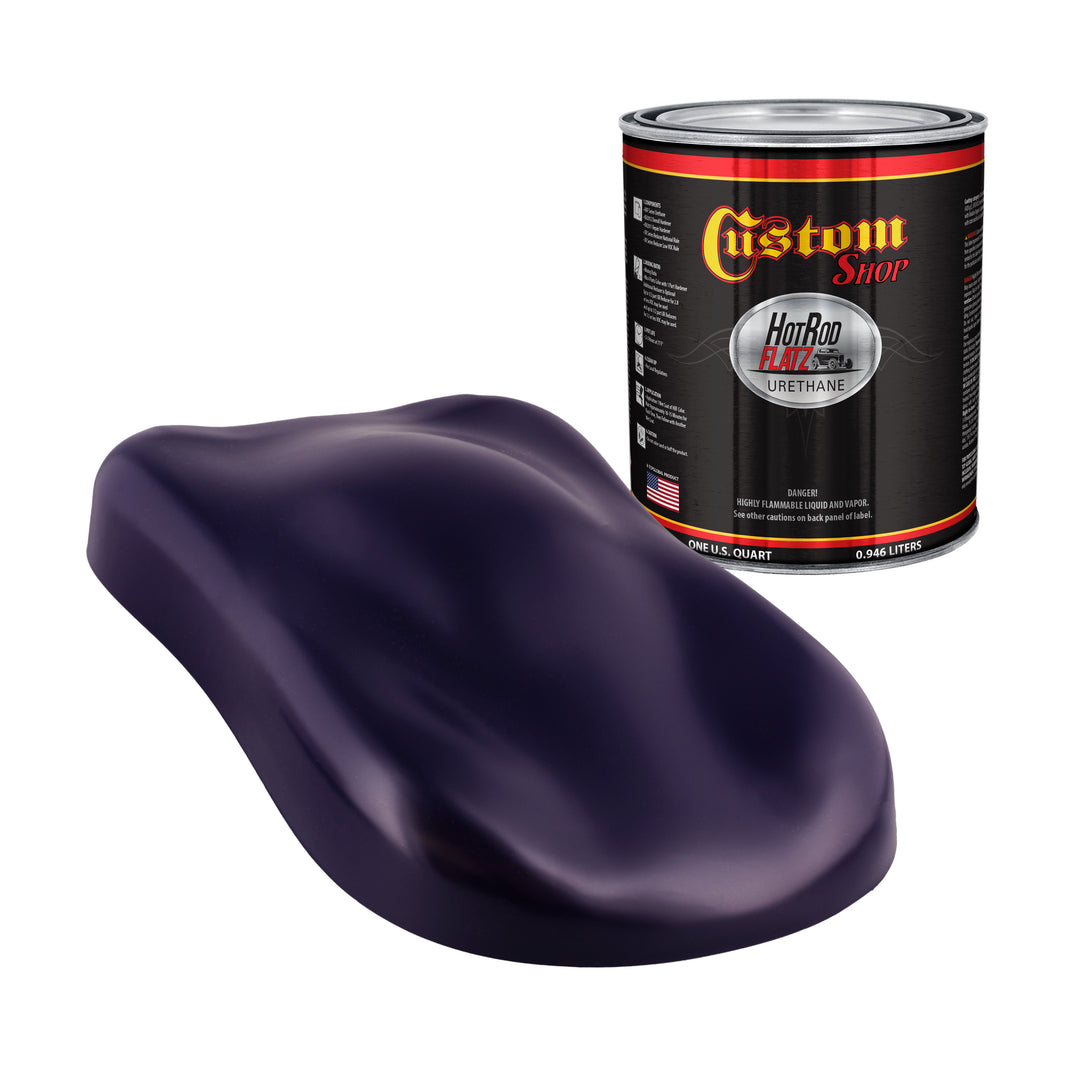 Majestic Purple - Hot Rod Flatz Flat Matte Satin Urethane Auto Paint - Paint Quart Only Coating, 4:1