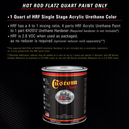 Majestic Purple - Hot Rod Flatz Flat Matte Satin Urethane Auto Paint - Paint Quart Only - Professional Low Sheen Automotive, Car Truck Coating, 4:1 Mix Ratio