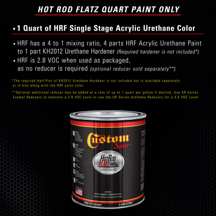 Majestic Purple - Hot Rod Flatz Flat Matte Satin Urethane Auto Paint - Paint Quart Only - Professional Low Sheen Automotive, Car Truck Coating, 4:1 Mix Ratio