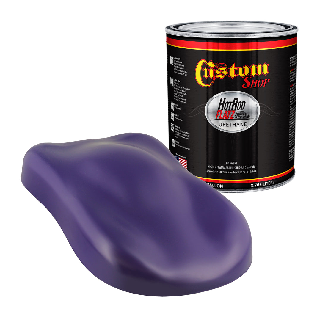 Mystical Purple - Hot Rod Flatz Flat Matte Satin Urethane Auto Paint - Paint Gallon Only Coating, 4:1