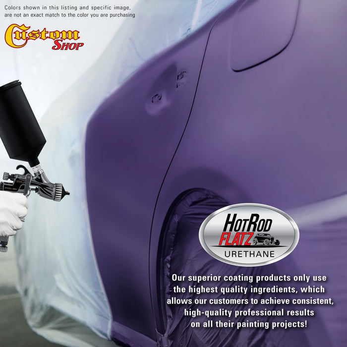Mystical Purple - Hot Rod Flatz Flat Matte Satin Urethane Auto Paint - Paint Quart Only - Professional Low Sheen Automotive, Car Truck Coating, 4:1 Mix Ratio