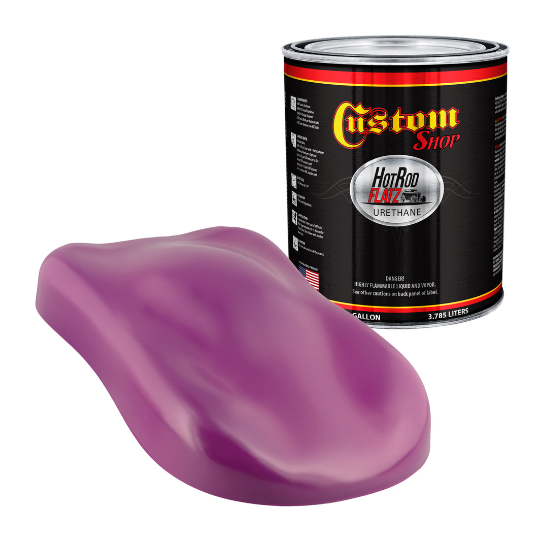 Magenta - Hot Rod Flatz Flat Matte Satin Urethane Auto Paint - Paint Gallon Only Coating, 4:1 Mix Ratio