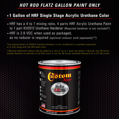 Magenta - Hot Rod Flatz Flat Matte Satin Urethane Auto Paint - Paint Gallon Only Coating, 4:1 Mix Ratio