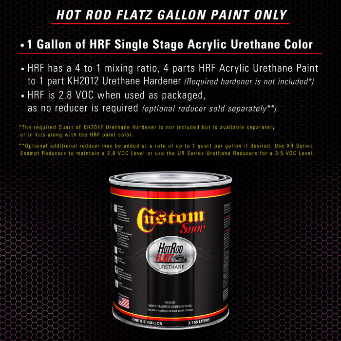 Magenta - Hot Rod Flatz Flat Matte Satin Urethane Auto Paint - Paint Gallon Only - Professional Low Sheen Automotive, Car Truck Coating, 4:1 Mix Ratio