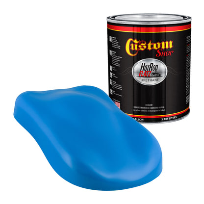 Grabber Blue - Hot Rod Flatz Flat Matte Satin Urethane Auto Paint - Paint Gallon Only Coating, 4:1 Mix