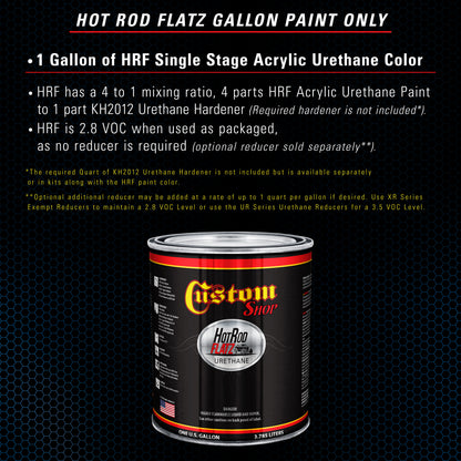 Coastal Highway Blue - Hot Rod Flatz Flat Matte Satin Urethane Auto Paint - Paint Gallon Only Coating