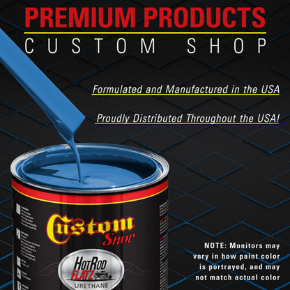 Coastal Highway Blue - Hot Rod Flatz Flat Matte Satin Urethane Auto Paint - Paint Gallon Only Coating