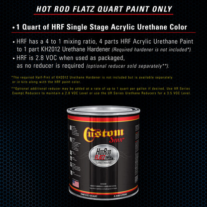 Coastal Highway Blue - Hot Rod Flatz Flat Matte Satin Urethane Auto Paint - Paint Quart Only Coating