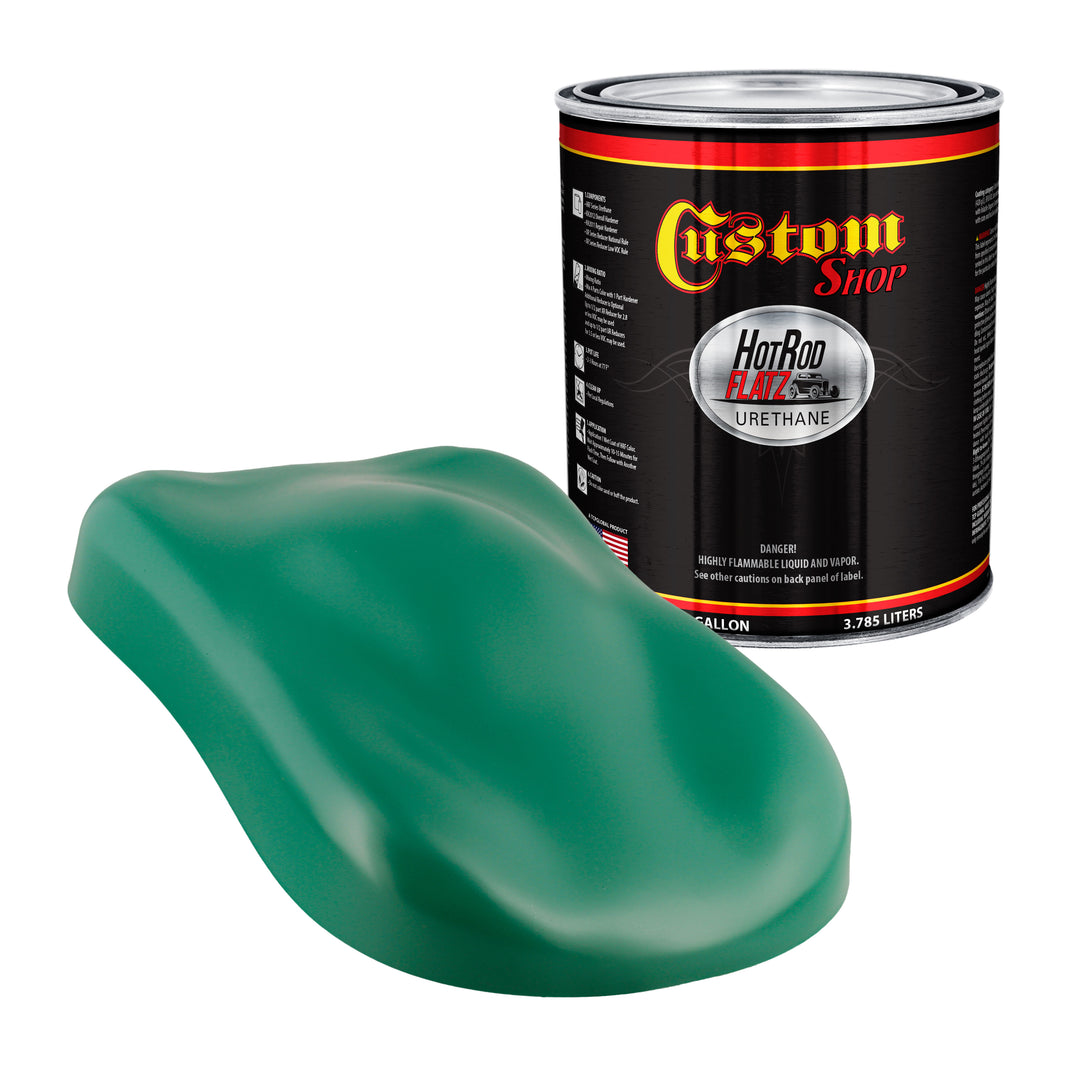 Transport Green - Hot Rod Flatz Flat Matte Satin Urethane Auto Paint - Paint Gallon Only Coating, 4:1