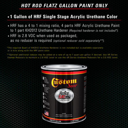 Transport Green - Hot Rod Flatz Flat Matte Satin Urethane Auto Paint - Paint Gallon Only Coating, 4:1