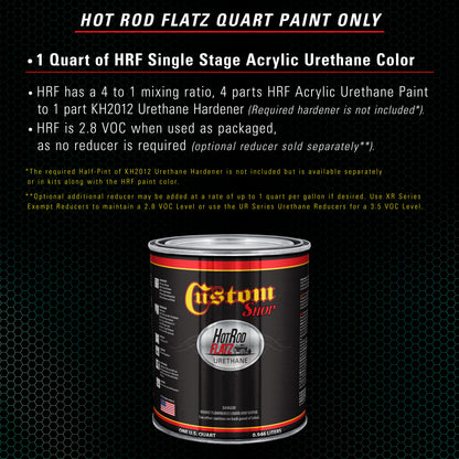 Transport Green - Hot Rod Flatz Flat Matte Satin Urethane Auto Paint - Paint Quart Only Coating, 4:1