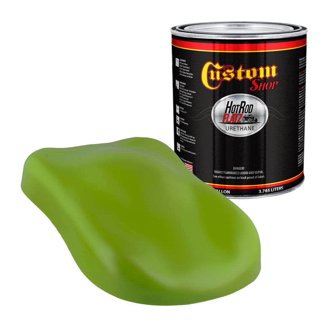 Sublime Green - Hot Rod Flatz Flat Matte Satin Urethane Auto Paint - Paint Gallon Only Coating, 4:1