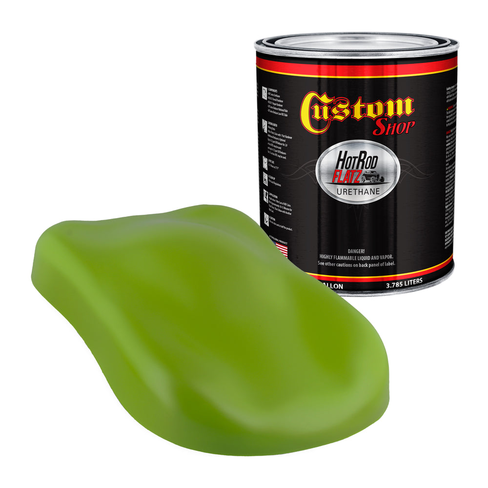 Sublime Green - Hot Rod Flatz Flat Matte Satin Urethane Auto Paint - Paint Gallon Only - Professional Low Sheen Automotive, Car Truck Coating, 4:1 Mix Ratio