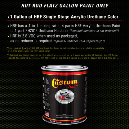 Sublime Green - Hot Rod Flatz Flat Matte Satin Urethane Auto Paint - Paint Gallon Only Coating, 4:1