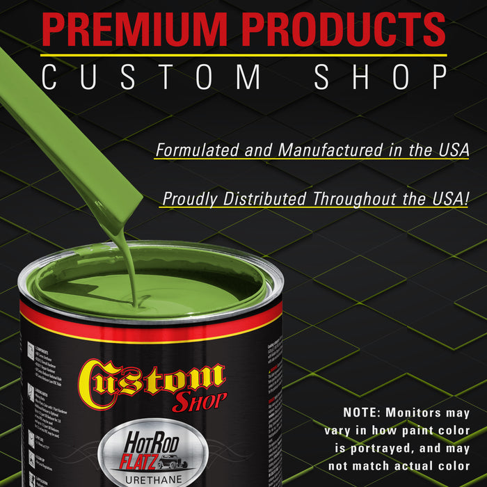 Sublime Green - Hot Rod Flatz Flat Matte Satin Urethane Auto Paint - Paint Quart Only - Professional Low Sheen Automotive, Car Truck Coating, 4:1 Mix Ratio