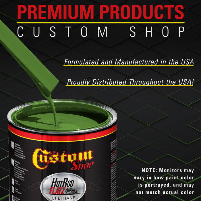 Deere Green - Hot Rod Flatz Flat Matte Satin Urethane Auto Paint - Paint Quart Only - Professional Low Sheen Automotive, Car Truck Coating, 4:1 Mix Ratio