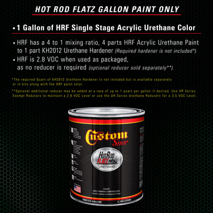 Emerald Green - Hot Rod Flatz Flat Matte Satin Urethane Auto Paint - Paint Gallon Only Coating, 4:1