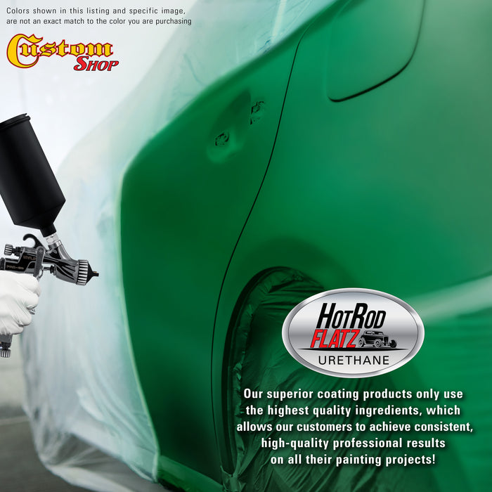 Emerald Green - Hot Rod Flatz Flat Matte Satin Urethane Auto Paint - Paint Gallon Only - Professional Low Sheen Automotive, Car Truck Coating, 4:1 Mix Ratio