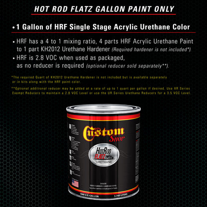 Woodland Green - Hot Rod Flatz Flat Matte Satin Urethane Auto Paint - Paint Gallon Only Coating, 4:1