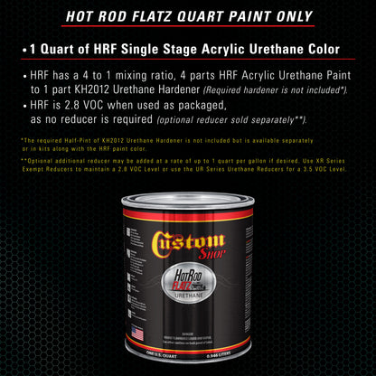 Woodland Green - Hot Rod Flatz Flat Matte Satin Urethane Auto Paint - Paint Quart Only Coating, 4:1
