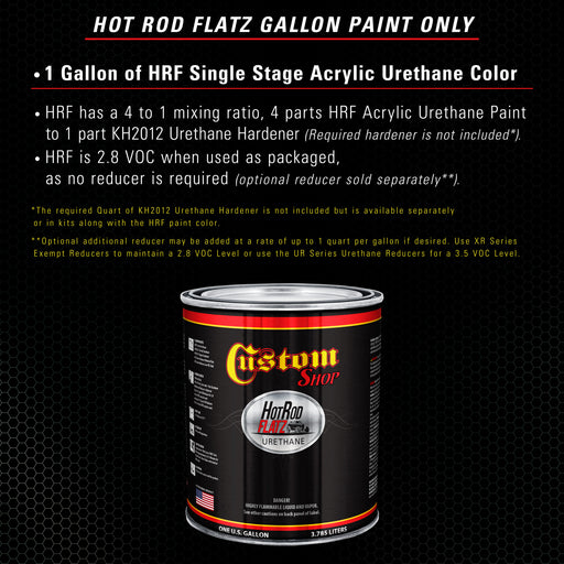 British Racing Green - Hot Rod Flatz Flat Matte Satin Urethane Auto Paint - Paint Gallon Only - Professional Low Sheen Automotive, Car Truck Coating, 4:1 Mix Ratio