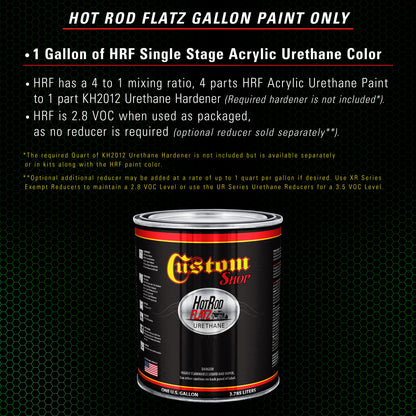 Vibrant Lime Green - Hot Rod Flatz Flat Matte Satin Urethane Auto Paint - Paint Gallon Only Coating