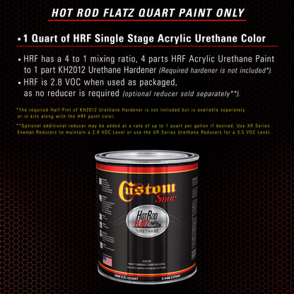 Swift Red - Hot Rod Flatz Flat Matte Satin Urethane Auto Paint - Paint Quart Only Coating, 4:1 Mix