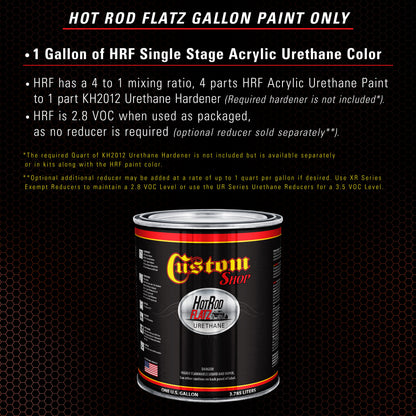 Brickyard Red - Hot Rod Flatz Flat Matte Satin Urethane Auto Paint - Paint Gallon Only Coating, 4:1