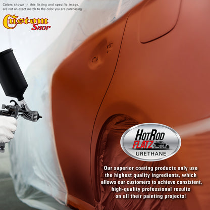 Brickyard Red - Hot Rod Flatz Flat Matte Satin Urethane Auto Paint - Paint Gallon Only Coating, 4:1