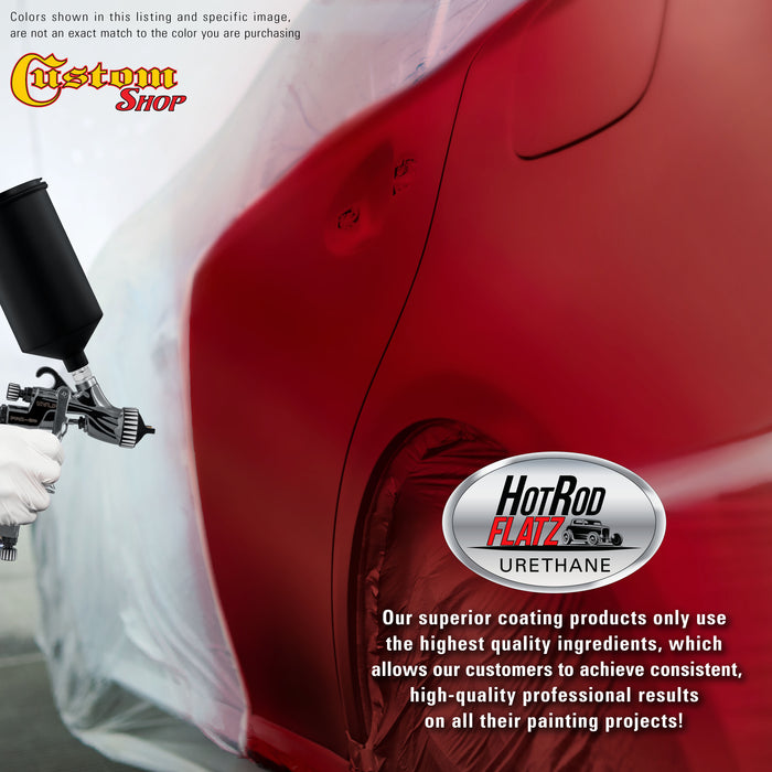 Candy Apple Red - Hot Rod Flatz Flat Matte Satin Urethane Auto Paint - Paint Gallon Only - Professional Low Sheen Automotive, Car Truck Coating, 4:1 Mix Ratio